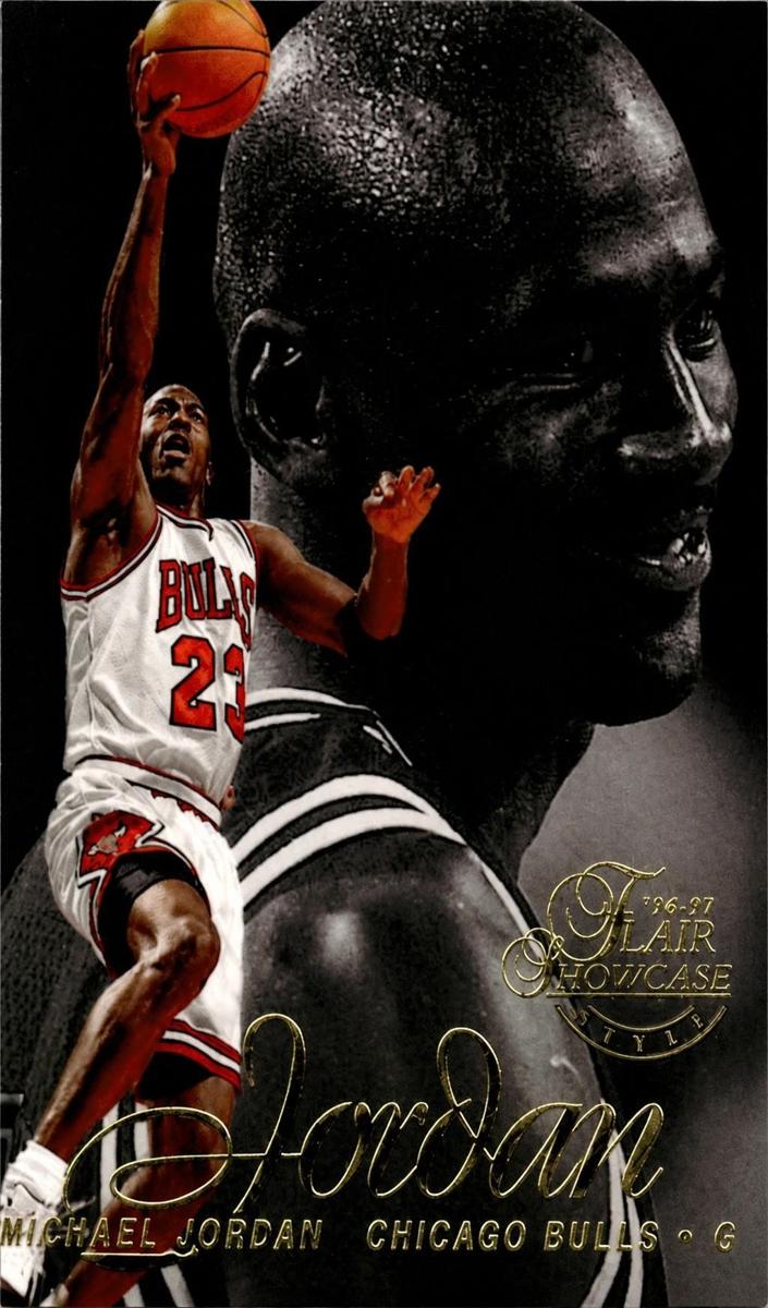 1996 Flair Showcase Basketball Michael Jordan #23