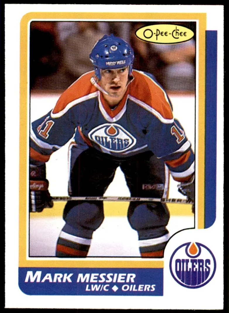 1986 O-Pee-Chee Hockey Mark Messier #186