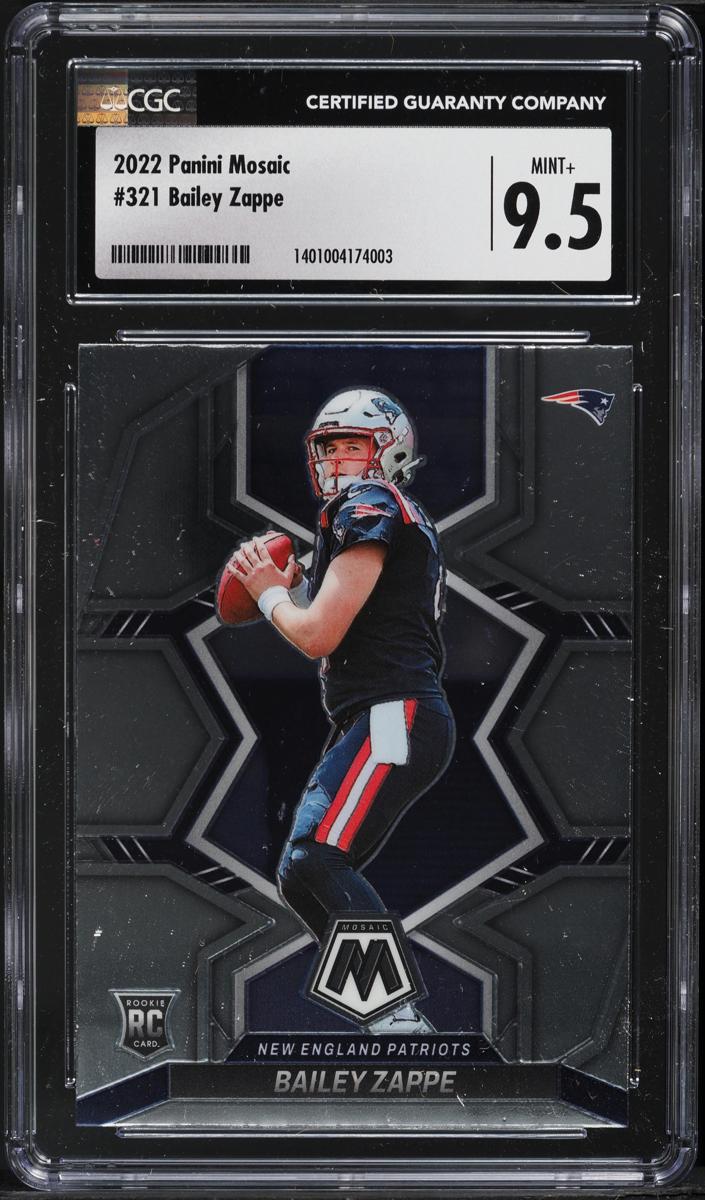 2022 Panini Mosaic Football Bailey Zappe #321
