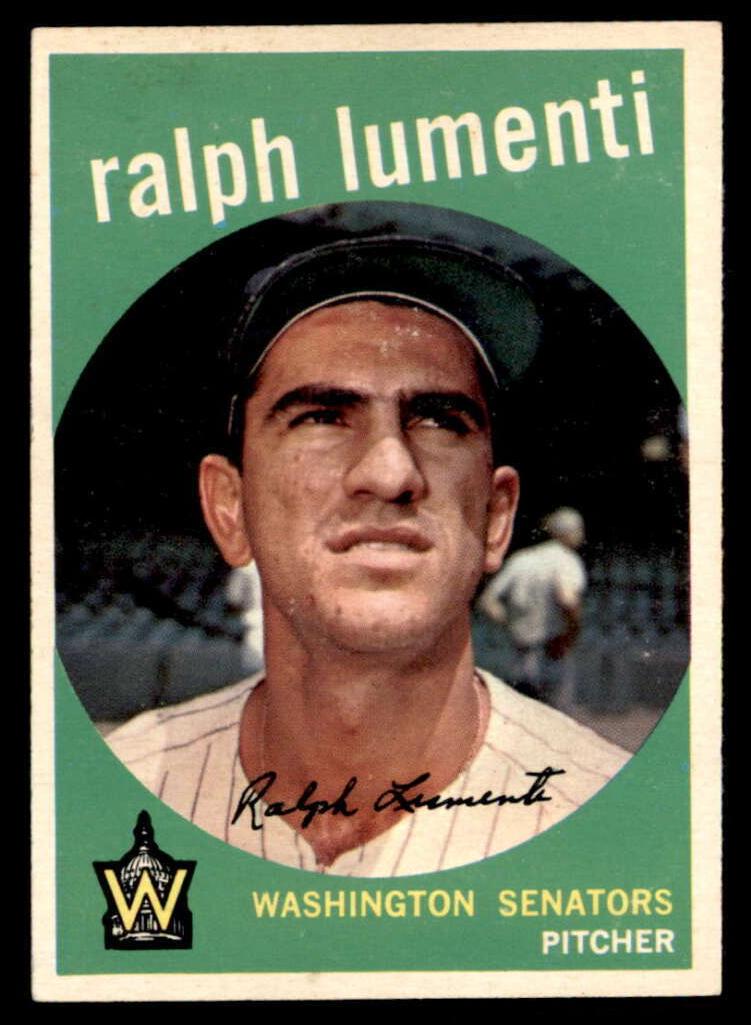 1959 Topps Baseball No Optioned Statement Ralph Lumenti #316 PSA 7