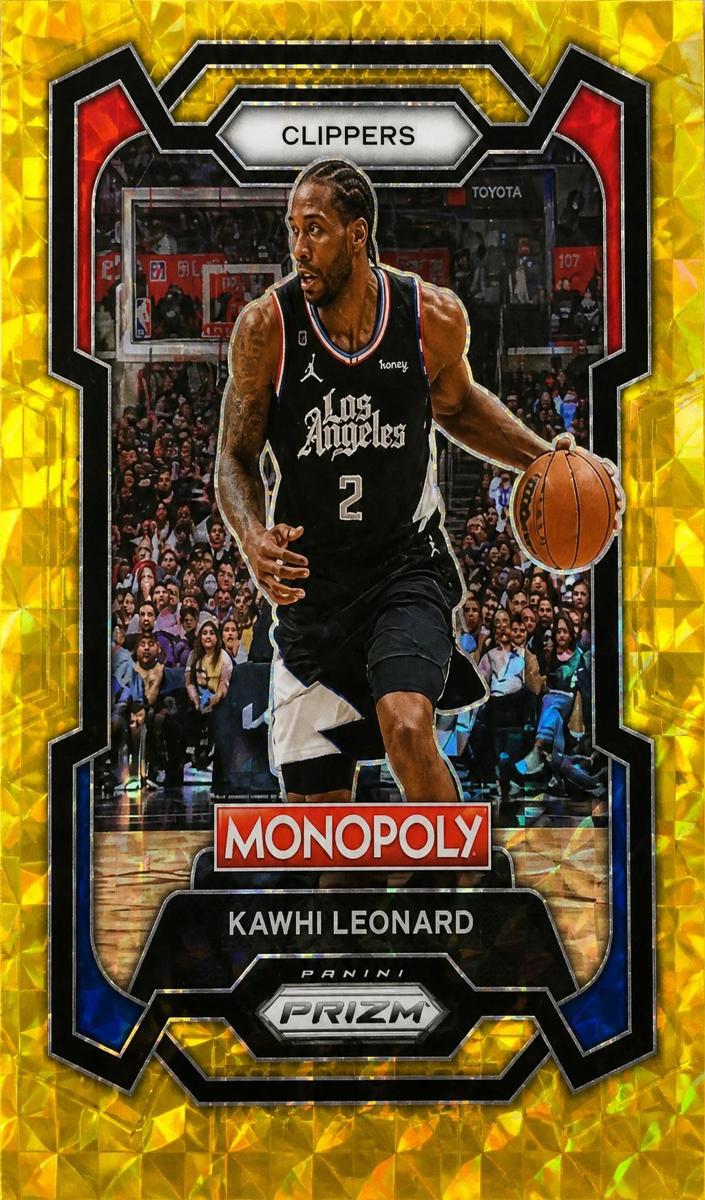 2023 Panini Prizm Monopoly Basketball Gold Kawhi Leonard #37