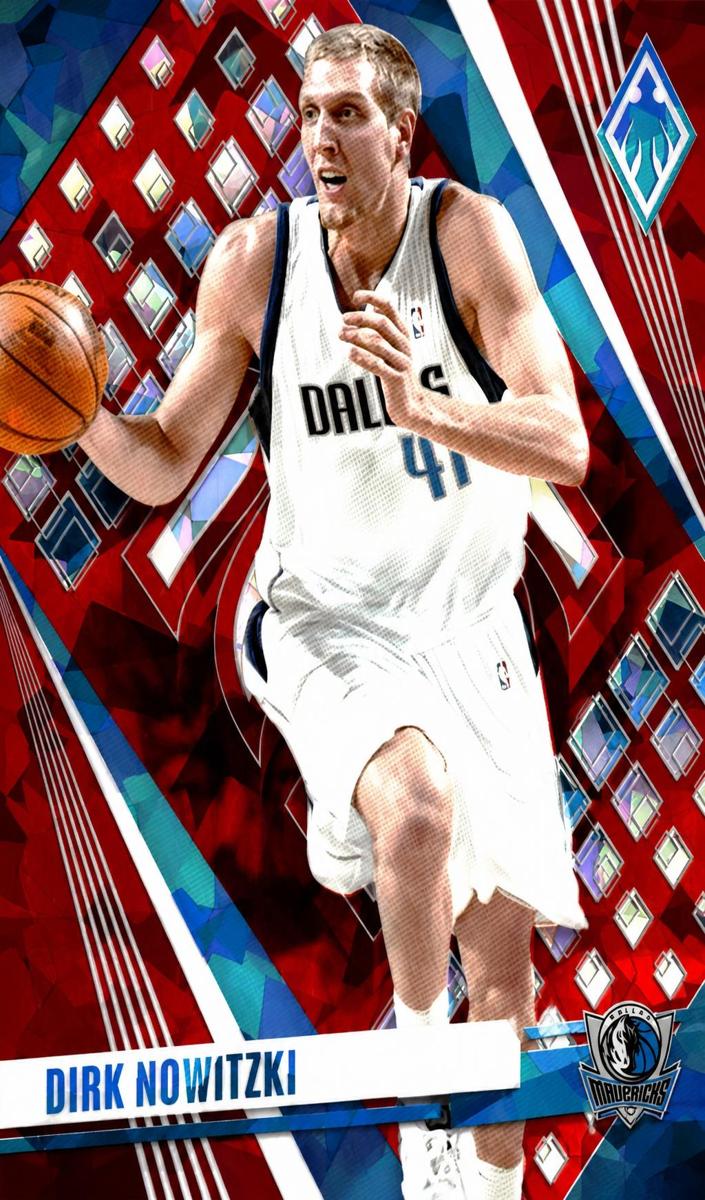 2023 Panini Phoenix Basketball Red Ice Dirk Nowitzki #66 PSA 9