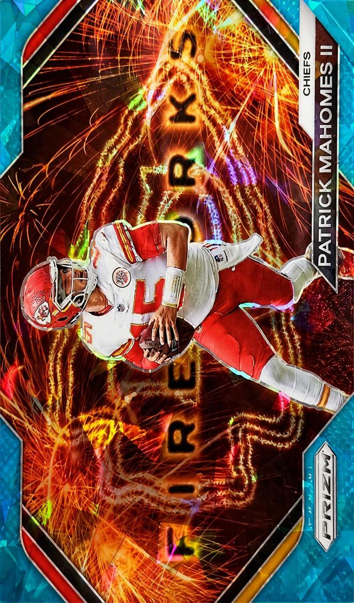 2023 Panini Prizm Football Blue Ice Patrick Mahomes II #F-2