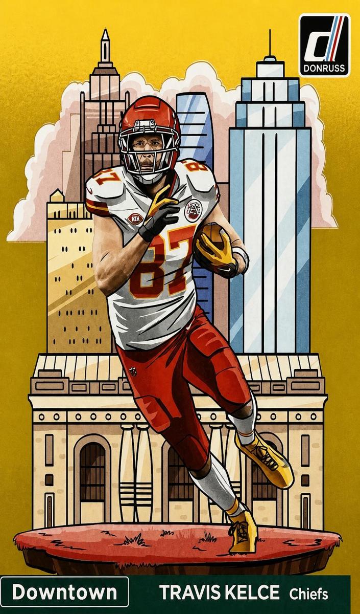 2024 Panini Donruss Football Gold Travis Kelce #7 PSA 10