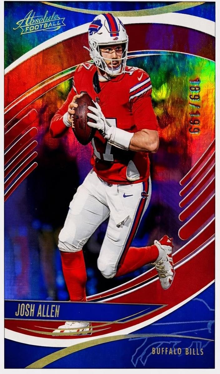 2025 Panini Absolute Football Spectrum Red Josh Allen #10