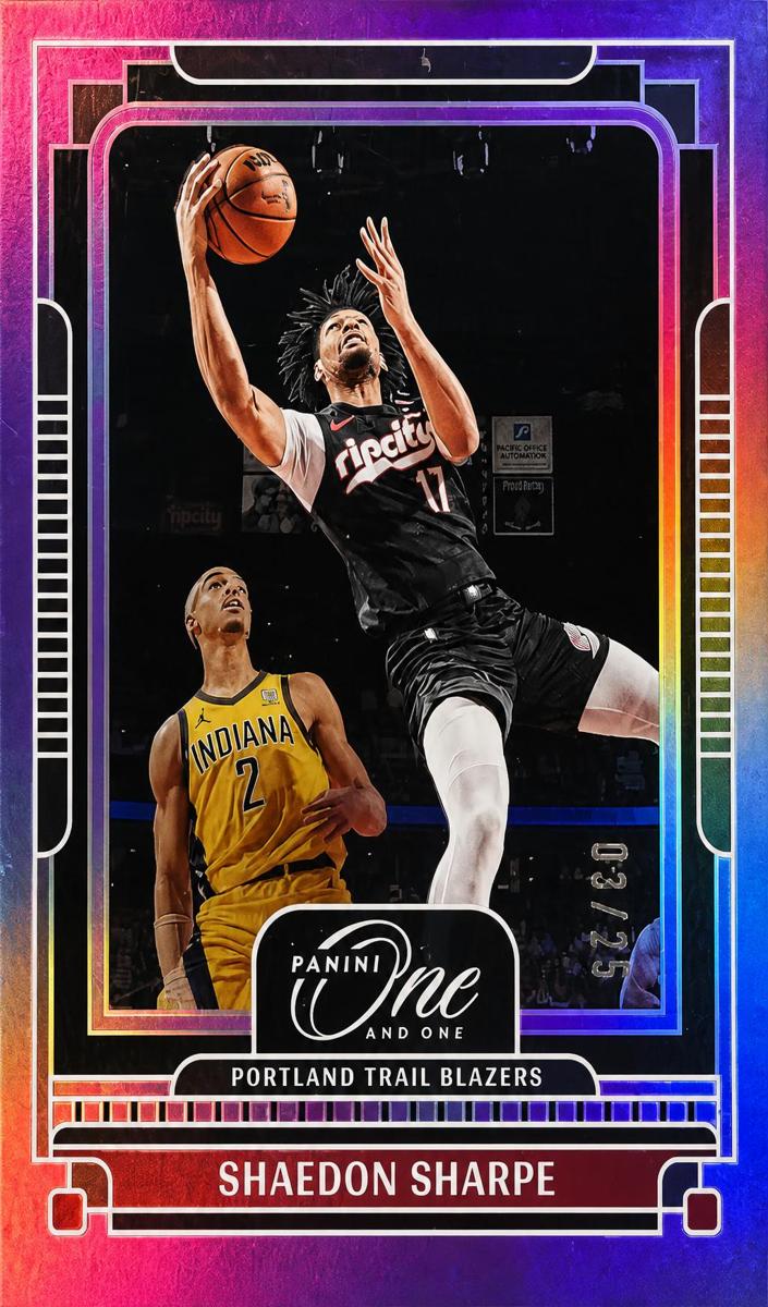 2024 Panini One and One Basketball Purple Shaedon Sharpe #38