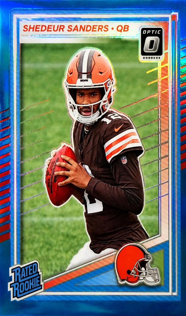 2025 Donruss Optic Football Neon Blue Shedeur Sanders #203