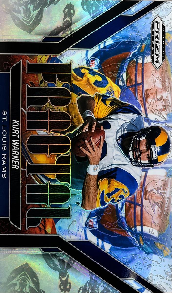 2025 Panini Prizm Black Football Silver Kurt Warner #7