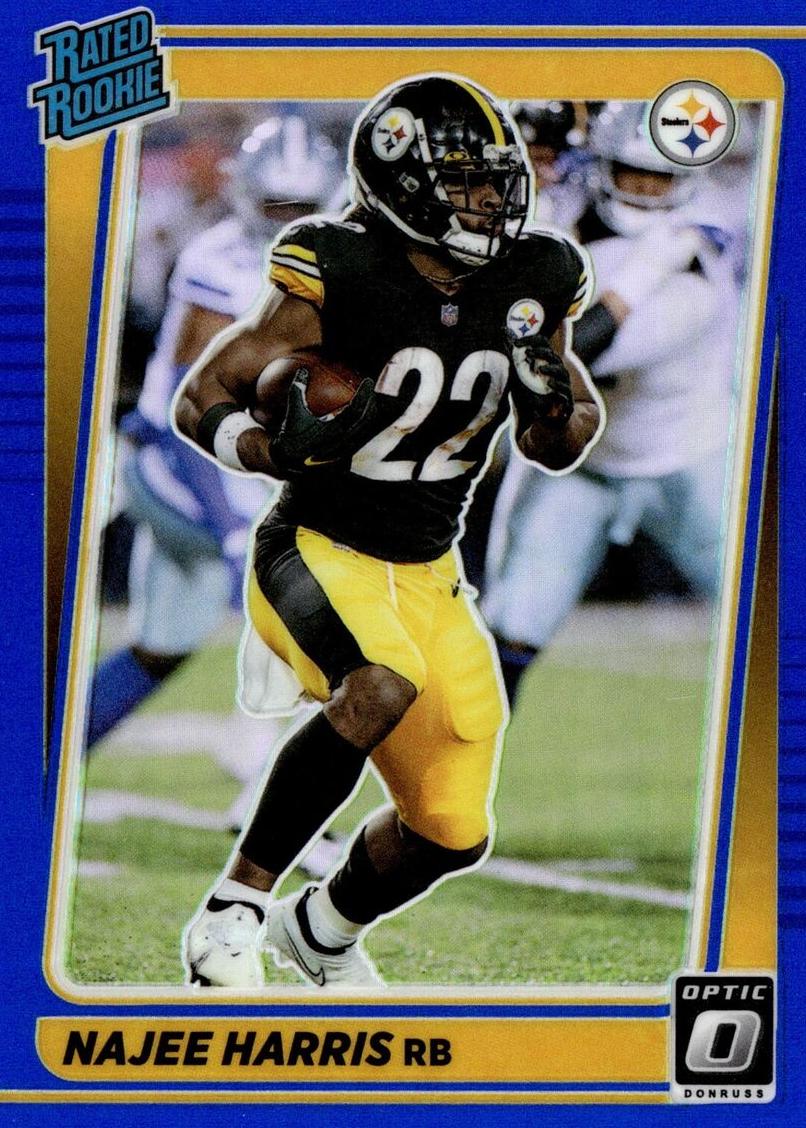 2021 Donruss Optic Football Blue Najee Harris #213 PSA 9