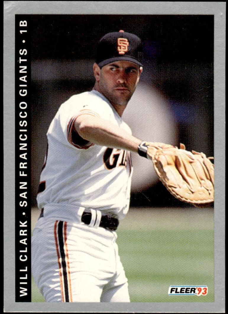1993 Fleer Baseball Will Clark #154 PSA 8.5
