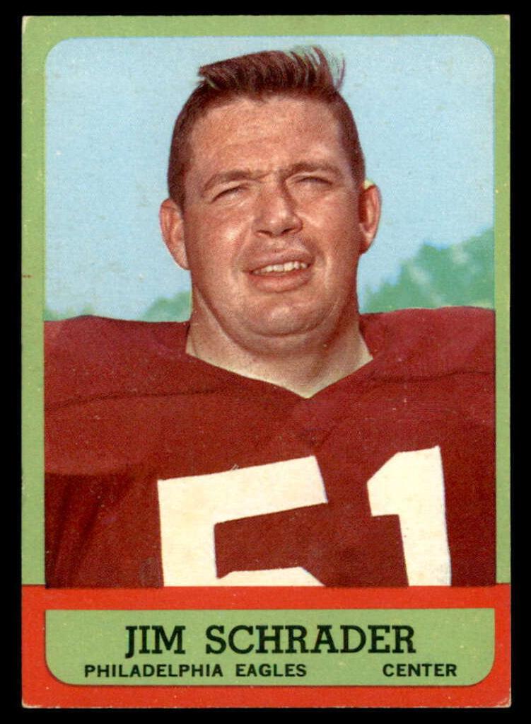 1963 Topps Football Jim Schrader #115