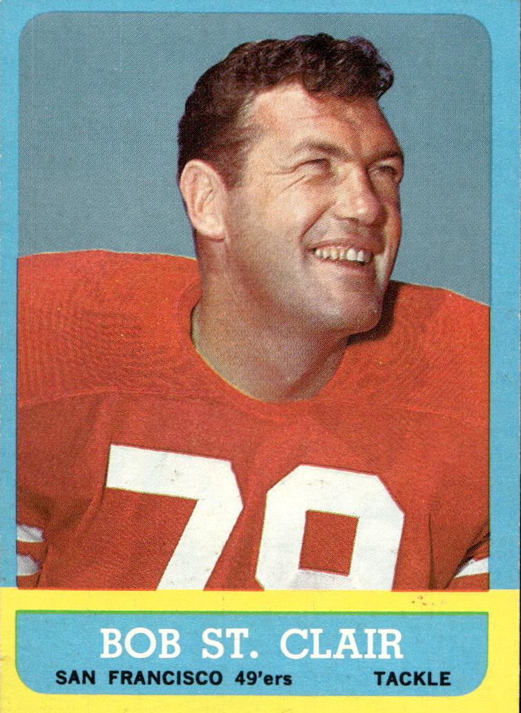 1963 Topps Football Bob St. Clair #140