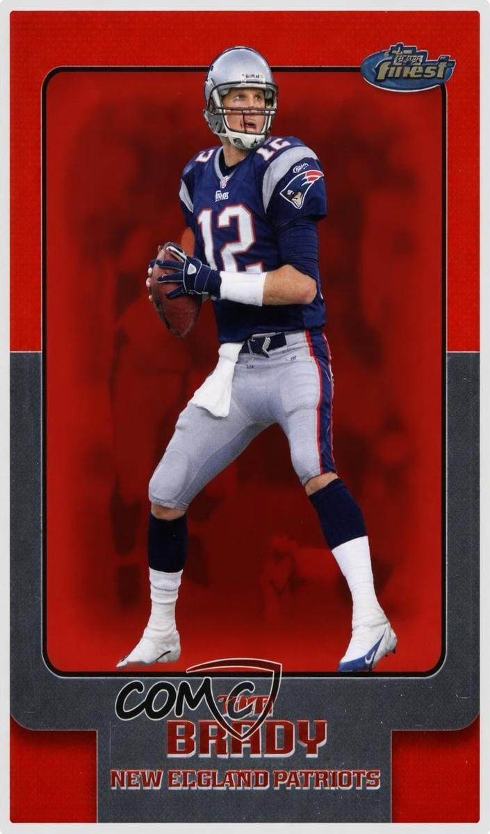 2006 Topps Finest Football Tom Brady #105 PSA 10