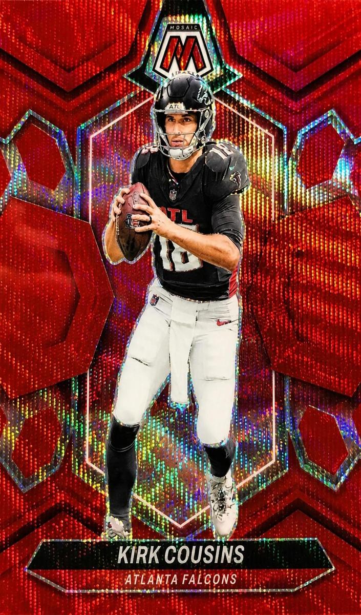 2024 Panini Mosaic Football Red Wave Kirk Cousins #8