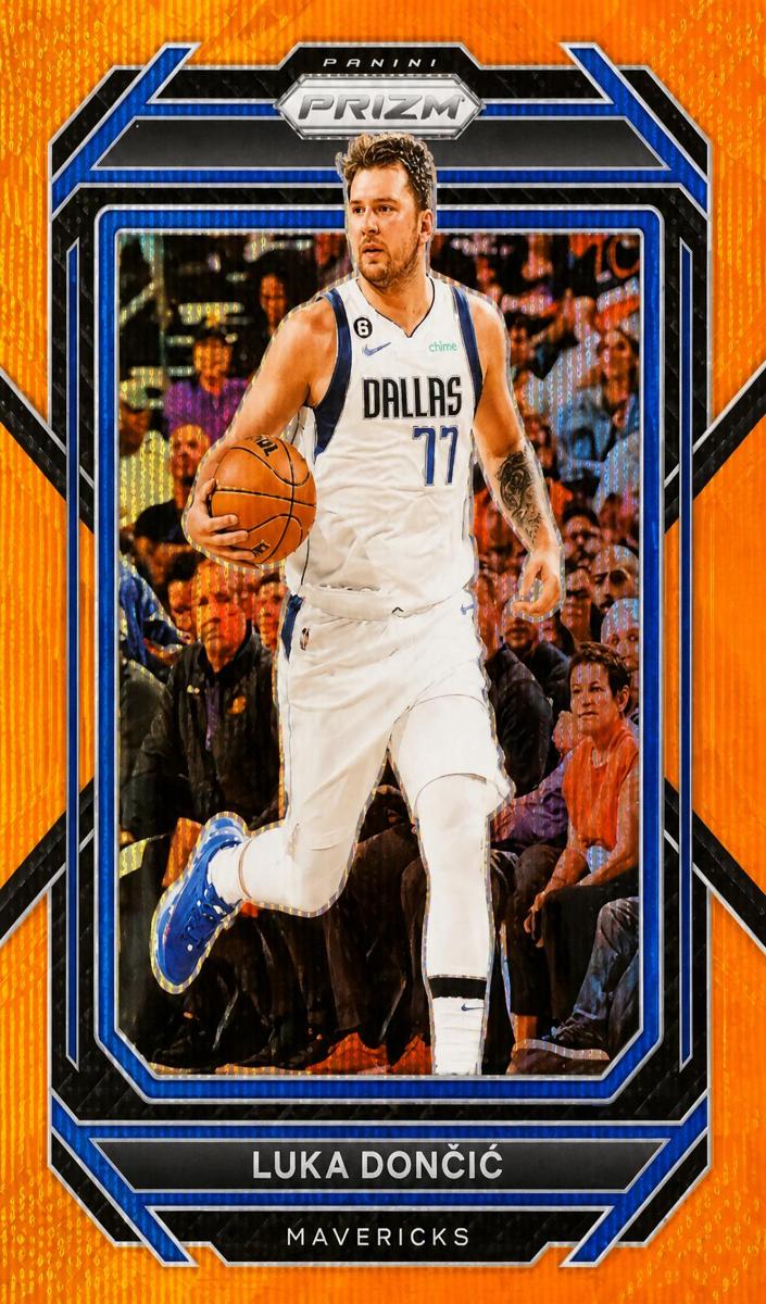 2022 Panini Prizm Basketball Orange Wave Luka Doncic #196