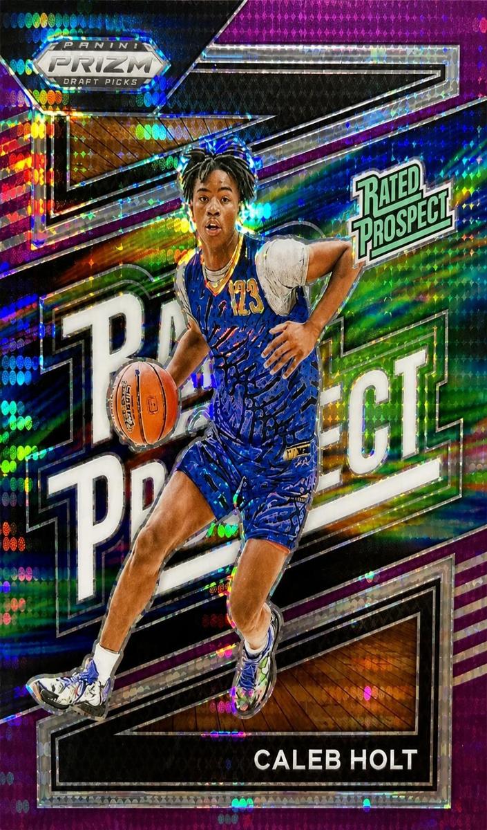 2024 Panini Prizm Draft Picks Basketball Purple Pulsar Caleb Holt #11