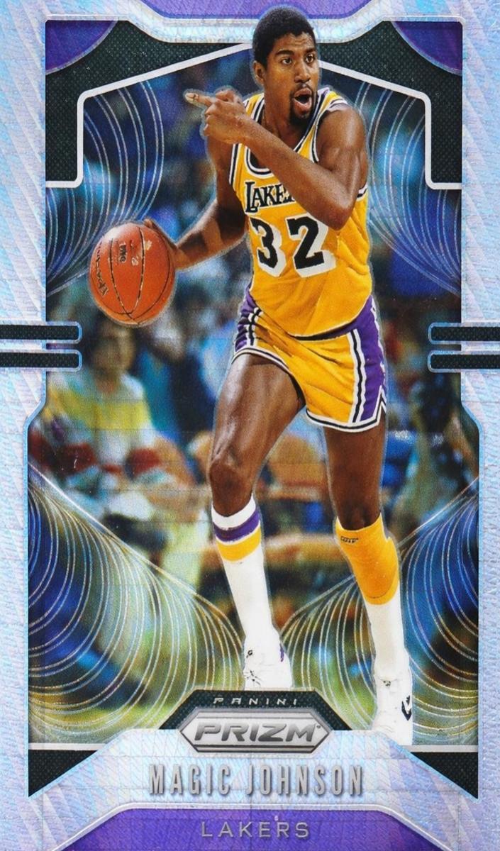 2019 Panini Prizm Basketball Hyper Magic Johnson #25 PSA 10