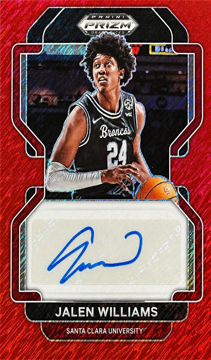 2022 Panini Prizm Draft Picks Basketball Red Shimmer Jalen Williams #DP-JWI PSA 6.5