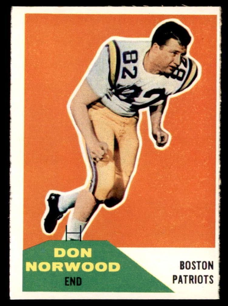 1960 Fleer Football Don Norwood #97 PSA 9