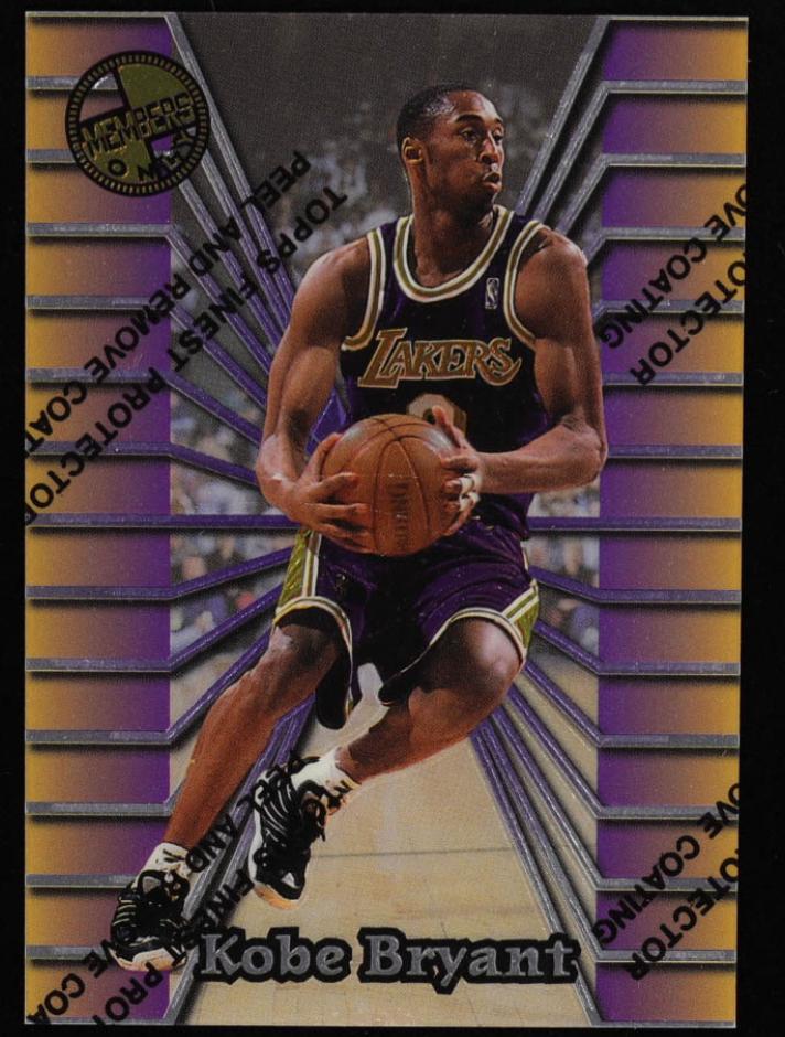 1996 Topps Stadium Club Basketball Finest Kobe Bryant #52