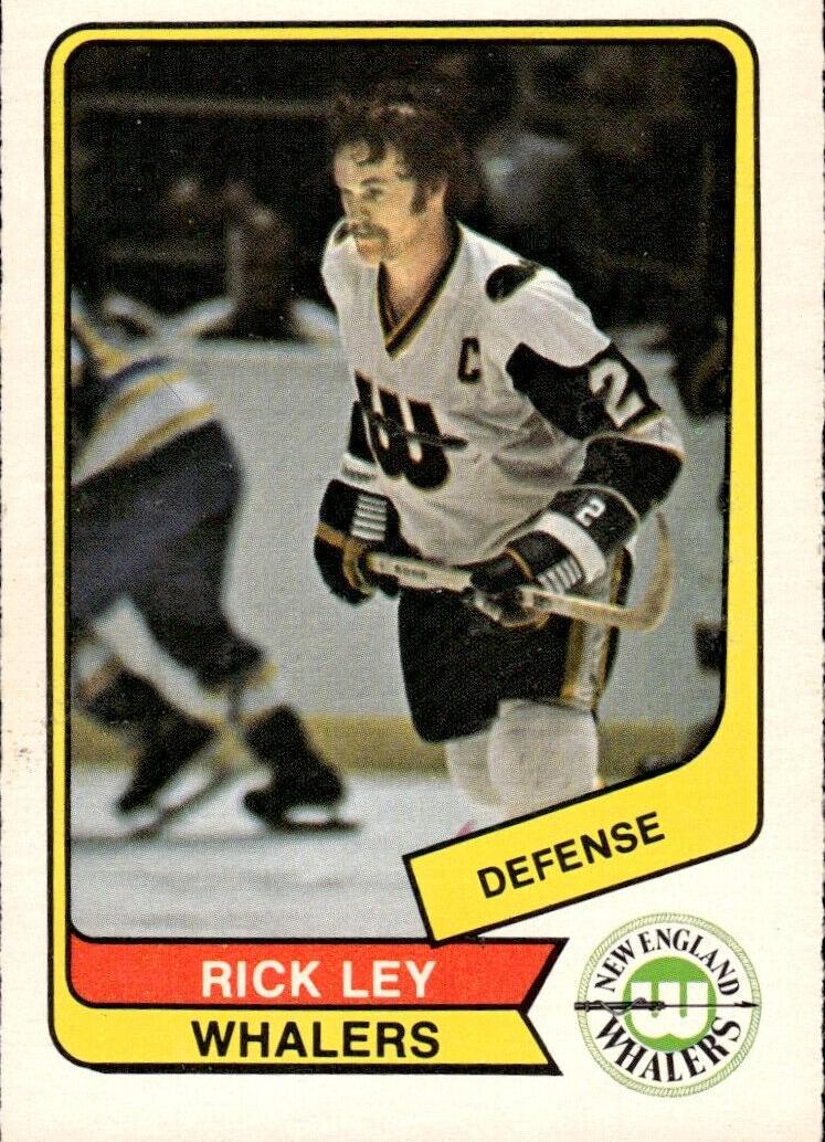 1976 O-Pee-Chee WHA Hockey Rick Ley #101 PSA 8