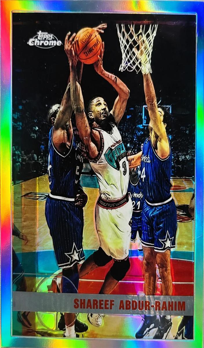 1997 Topps Chrome Basketball Refractor Shareef Abdur-Rahim #94 PSA 9