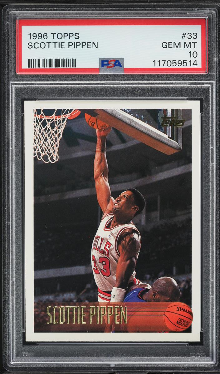 1996 Topps Basketball Scottie Pippen #33