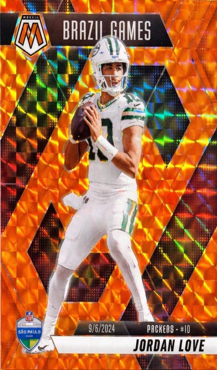 2025 Panini Mosaic Football Orange Jordan Love #265