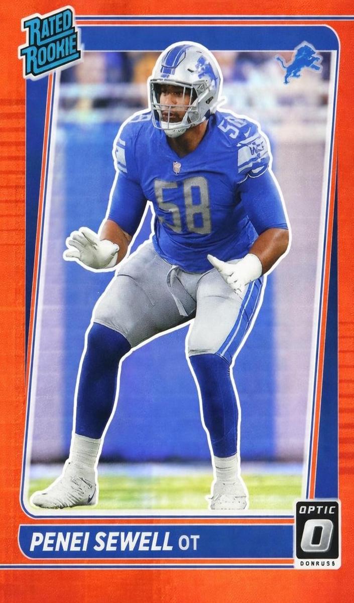 2021 Donruss Optic Football Red Hyper Penei Sewell #260
