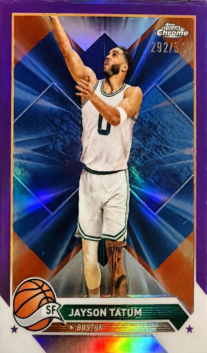 2023 Topps Chrome Basketball Purple Refractor Jayson Tatum #164