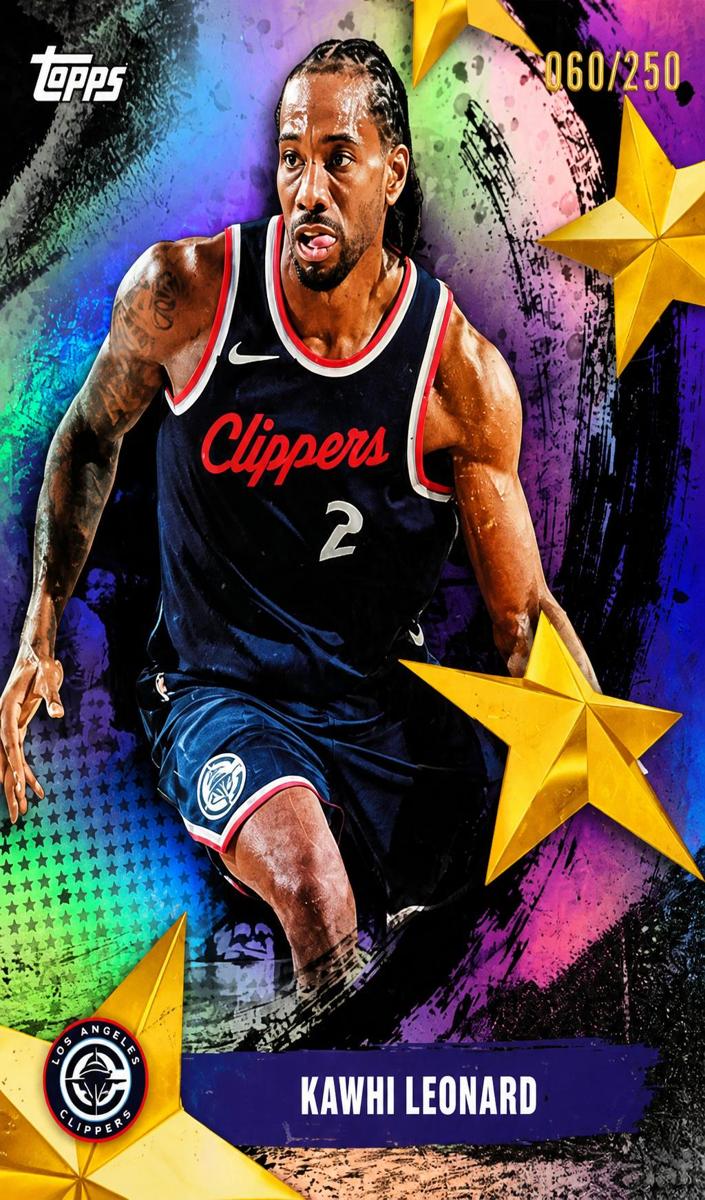 2025 Topps Basketball Purple Rainbow Kawhi Leonard #SA-18 PSA 9