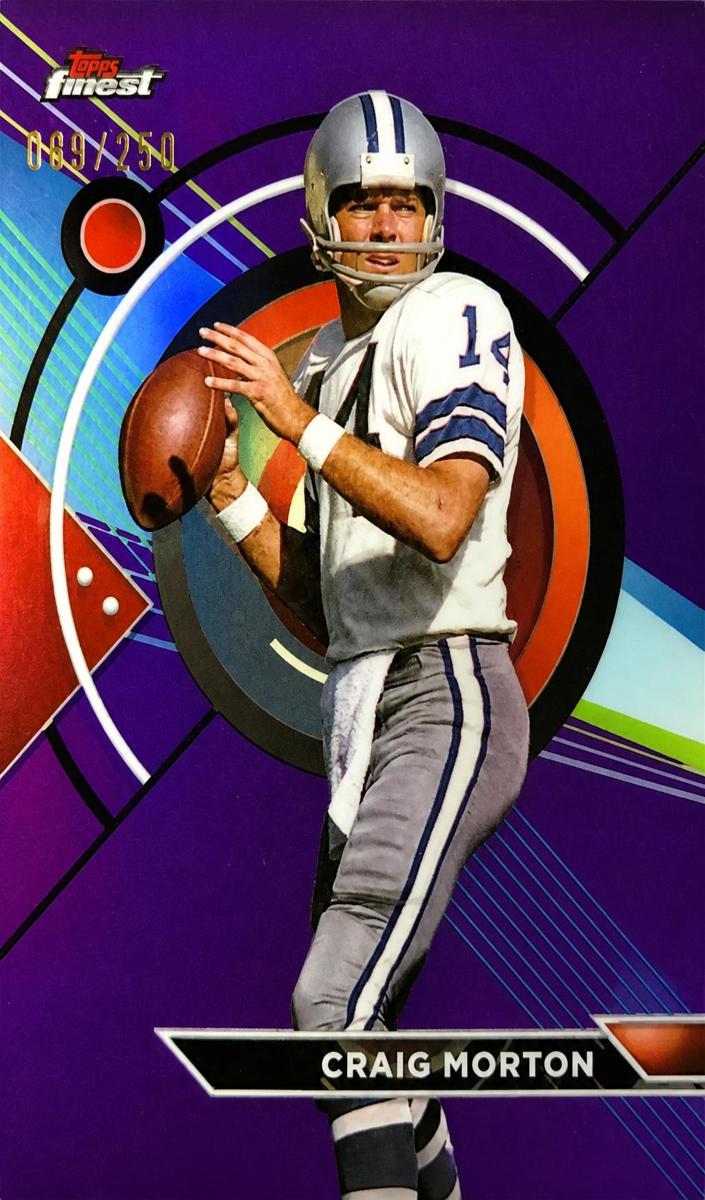 2023 Topps Composite Football Purple Refractor Craig Morton #182