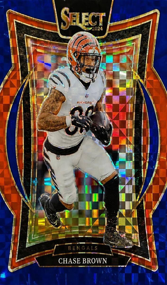 2024 Panini Select Football Blue Chase Brown #18