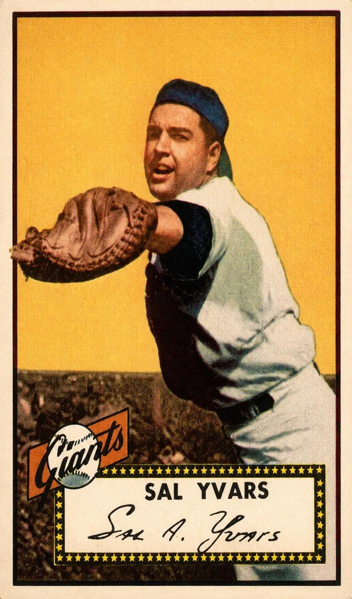 1952 Topps Baseball Sal Yvars #338 PSA 6