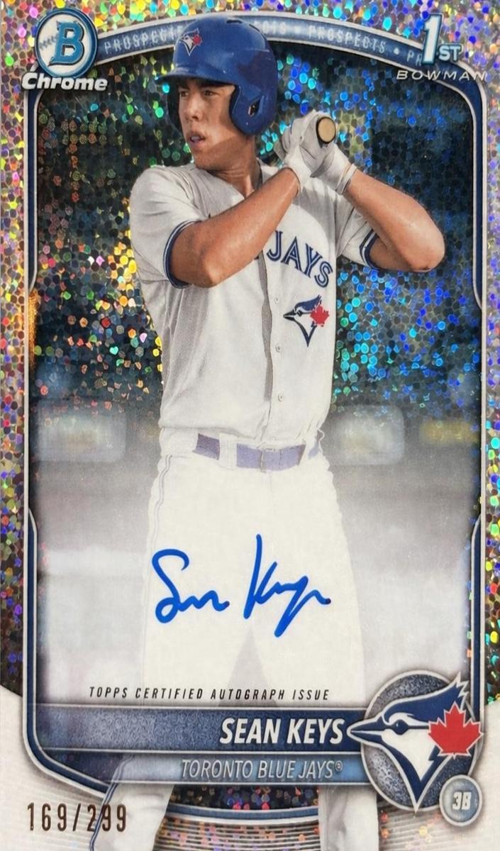 2025 Bowman Chrome Prospects Baseball Speckle Sean Keys #CPA-SK