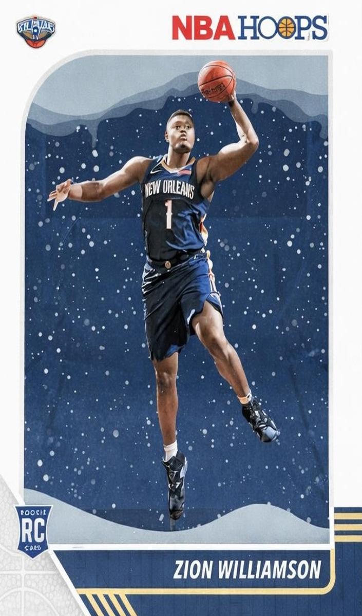 2019 Panini Hoops Basketball Winter Zion Williamson #258 PSA 8