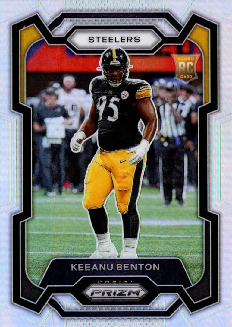 2023 Panini Prizm Football Silver Keeanu Benton #387