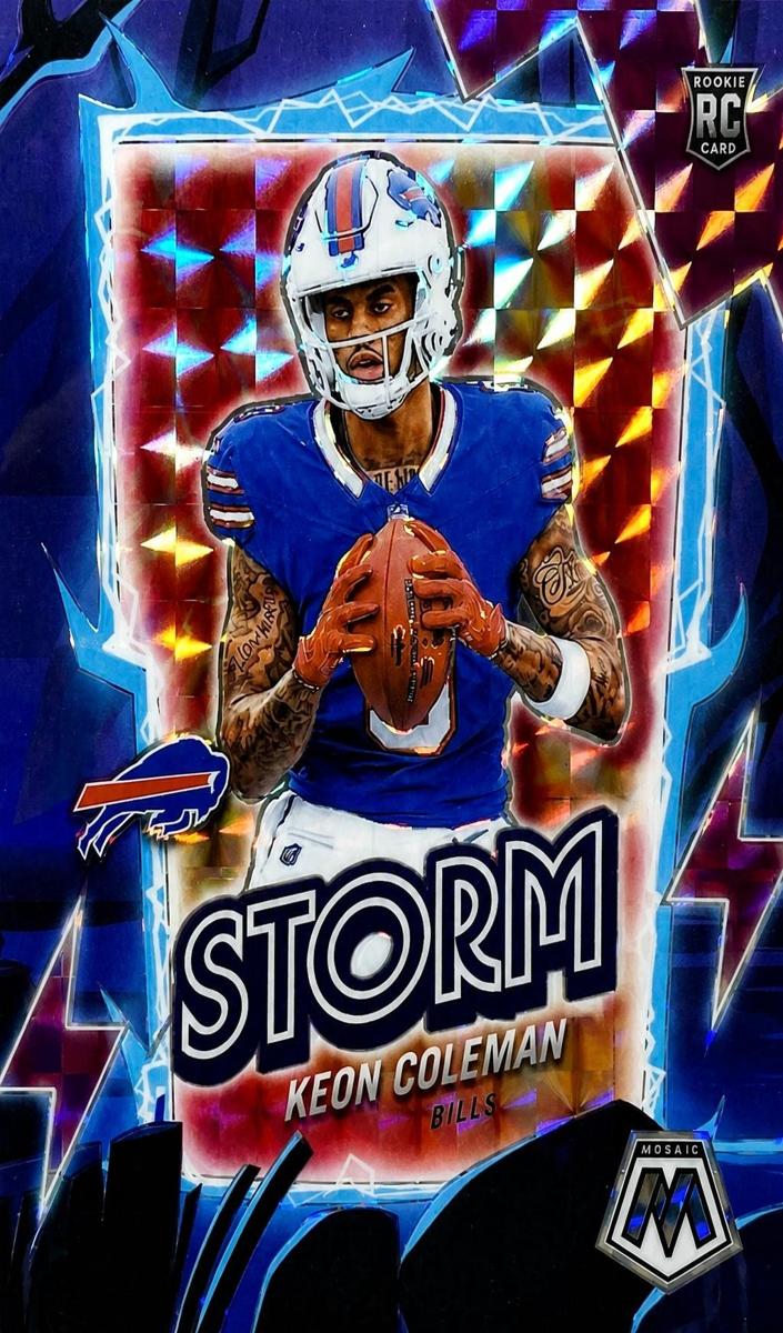 2024 Panini Mosaic Football Purple Keon Coleman #15