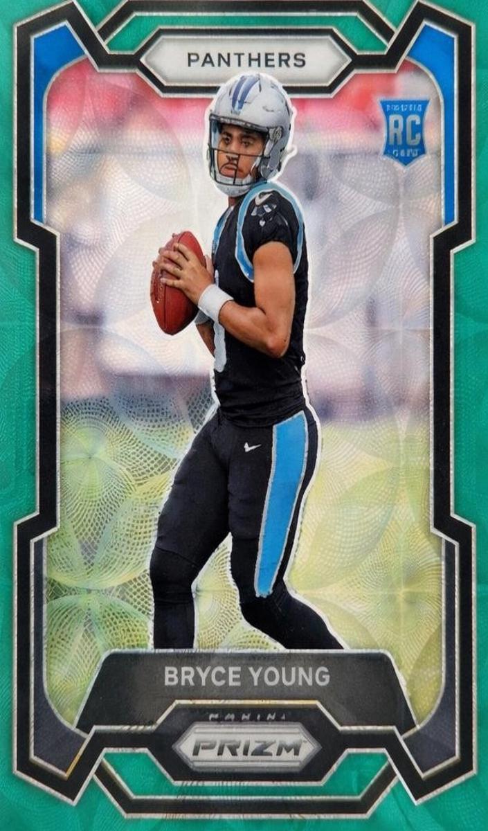 2023 Panini Prizm Football Green Scope Bryce Young #311 PSA 8.5