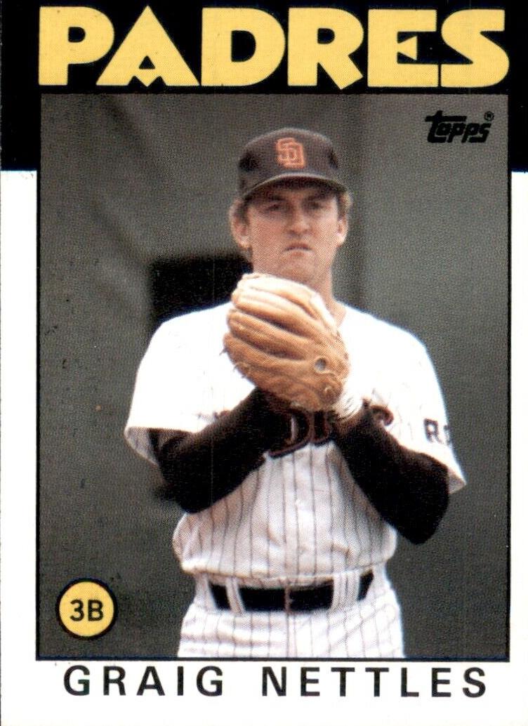 1986 Topps Baseball Graig Nettles #450