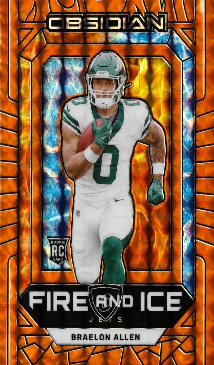 2024 Panini Obsidian Football Orange Mosaic Braelon Allen #25
