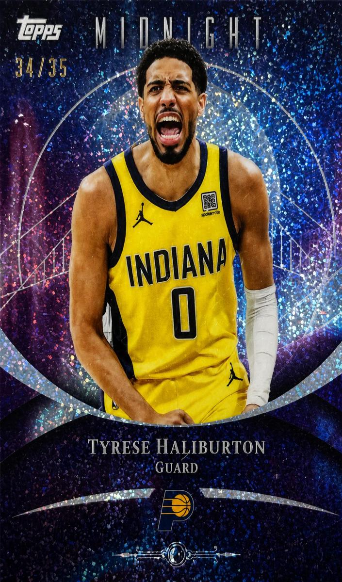 2025 Topps Midnight Basketball Winter Solstice Tyrese Haliburton #15