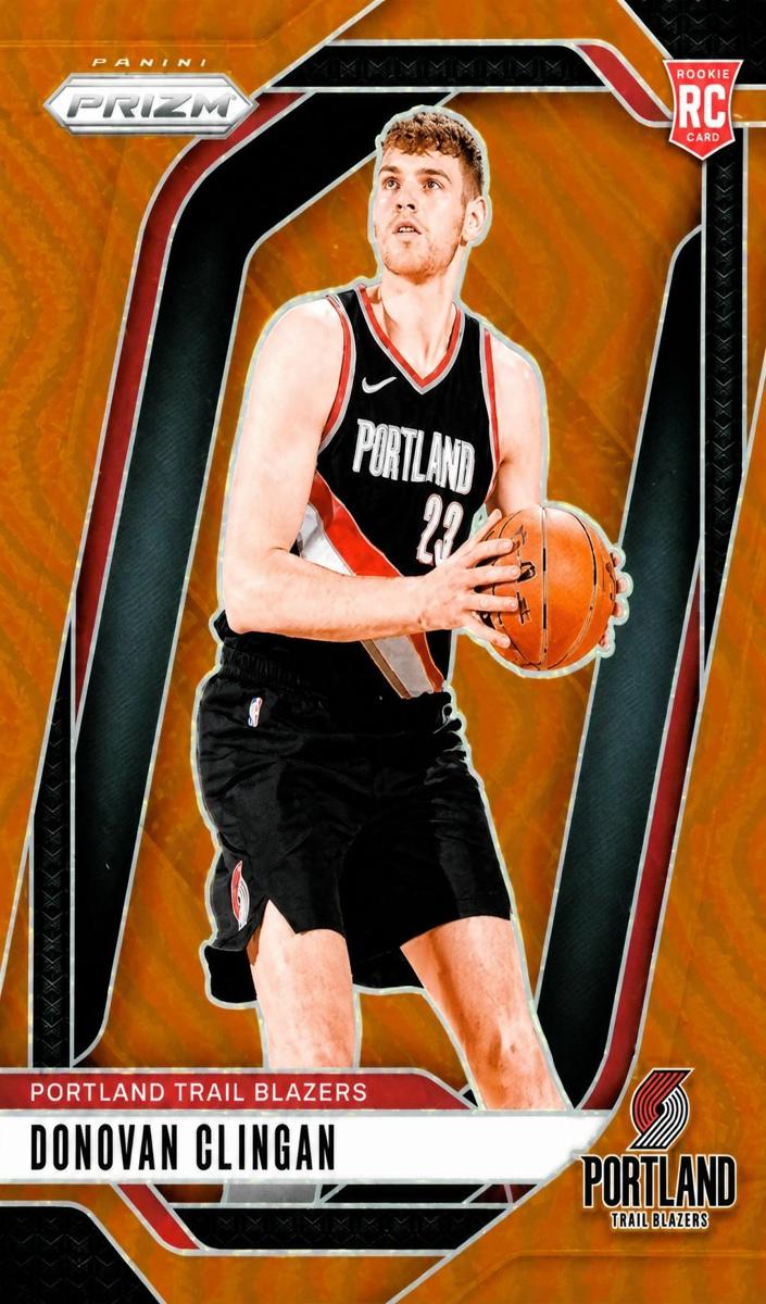 2024 Panini Prizm Basketball Orange Donovan Clingan #221
