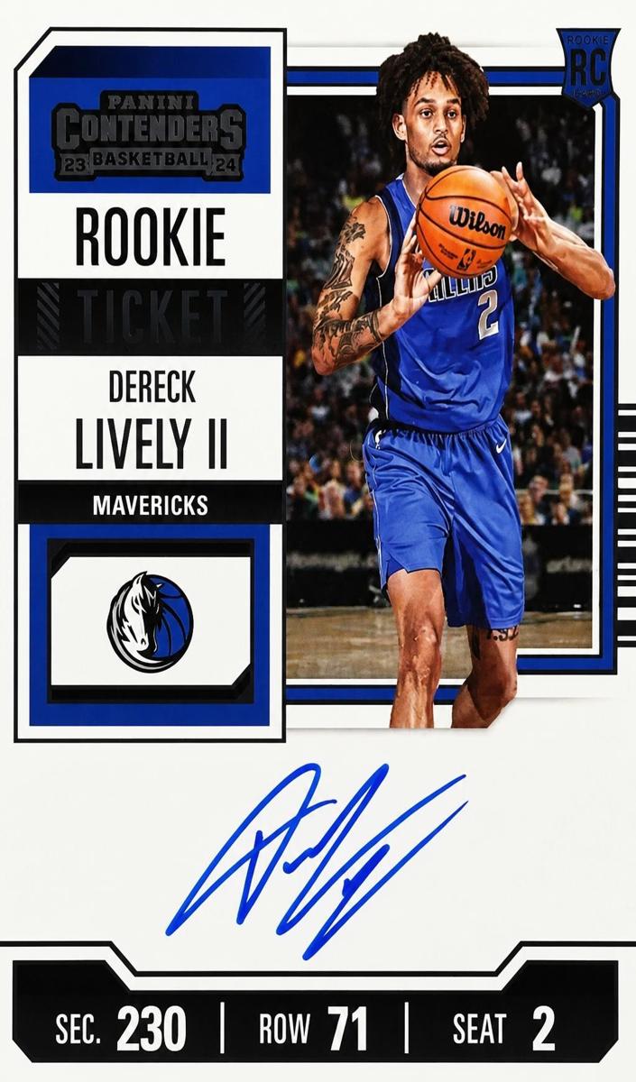 2023 Panini Contenders Basketball Dereck Lively II #143 PSA 9