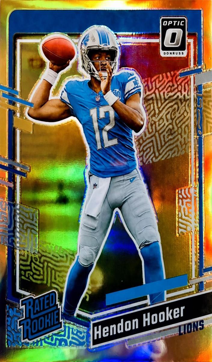 2023 Panini Donruss Football Holo Hendon Hooker #329 PSA 7