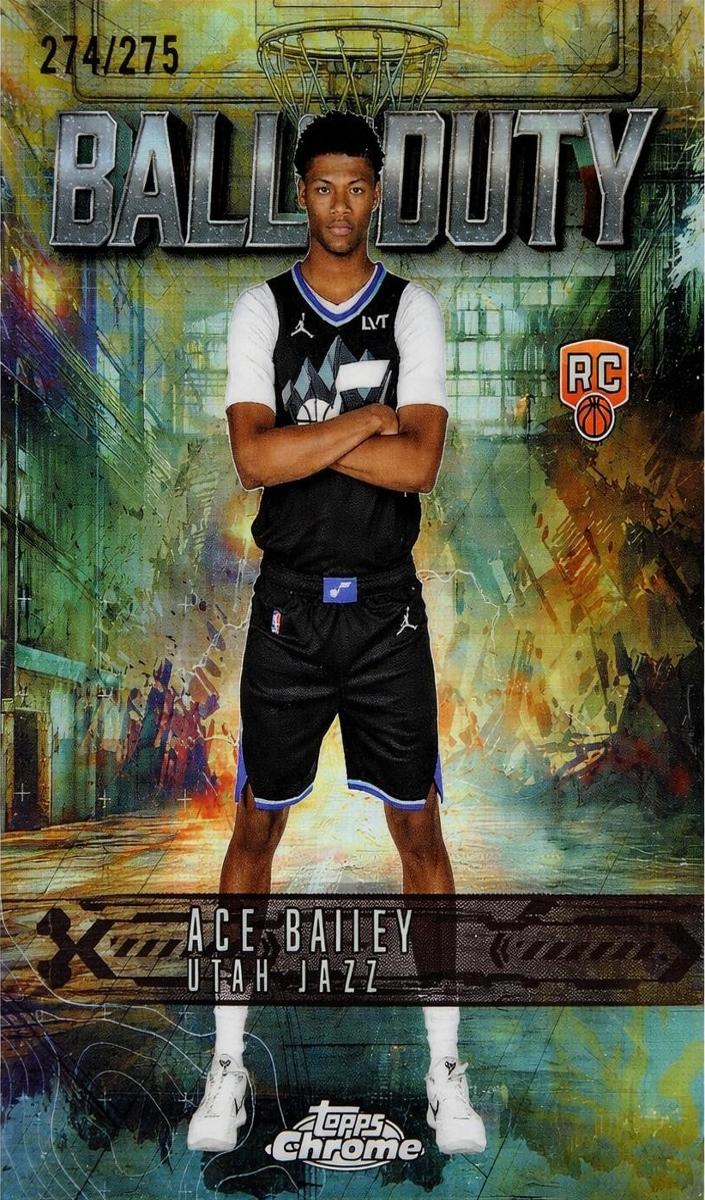 2025 Topps Chrome Basketball Yellow Refractor Ace Bailey #BD-24
