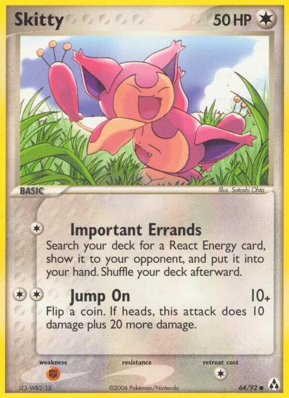 2006 Pokemon EX Legend Maker Skitty #64 CGC 8