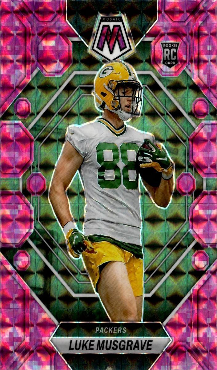 2023 Panini Mosaic Football Camo Pink Luke Musgrave #343