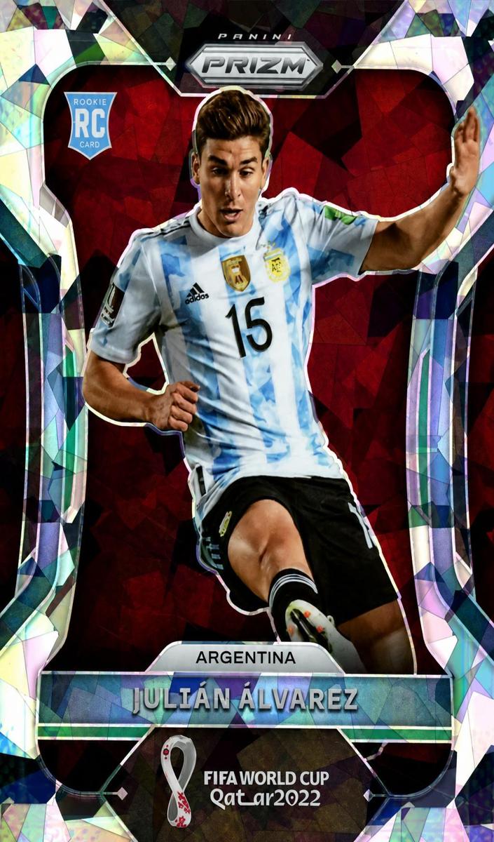 2022 Panini Prizm FIFA World Cup Qatar Soccer Prizms Ice Julian Alvarez #4