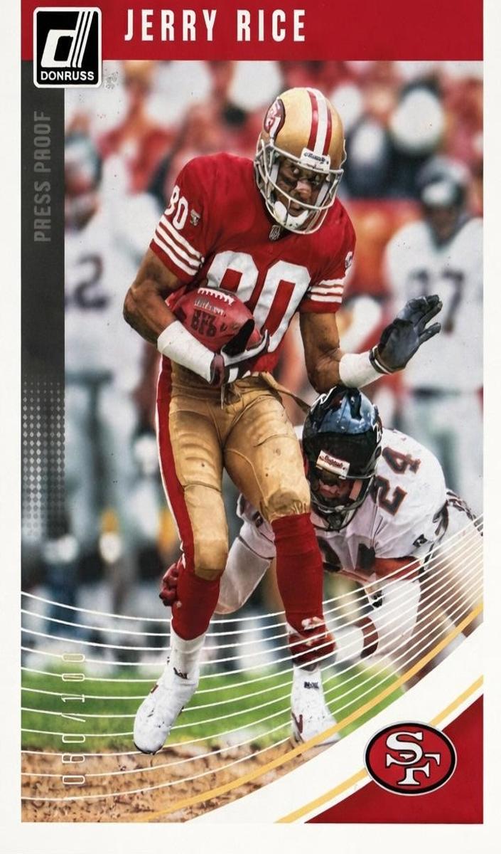 2018 Panini Donruss Football Press Proof Silver Jerry Rice #229